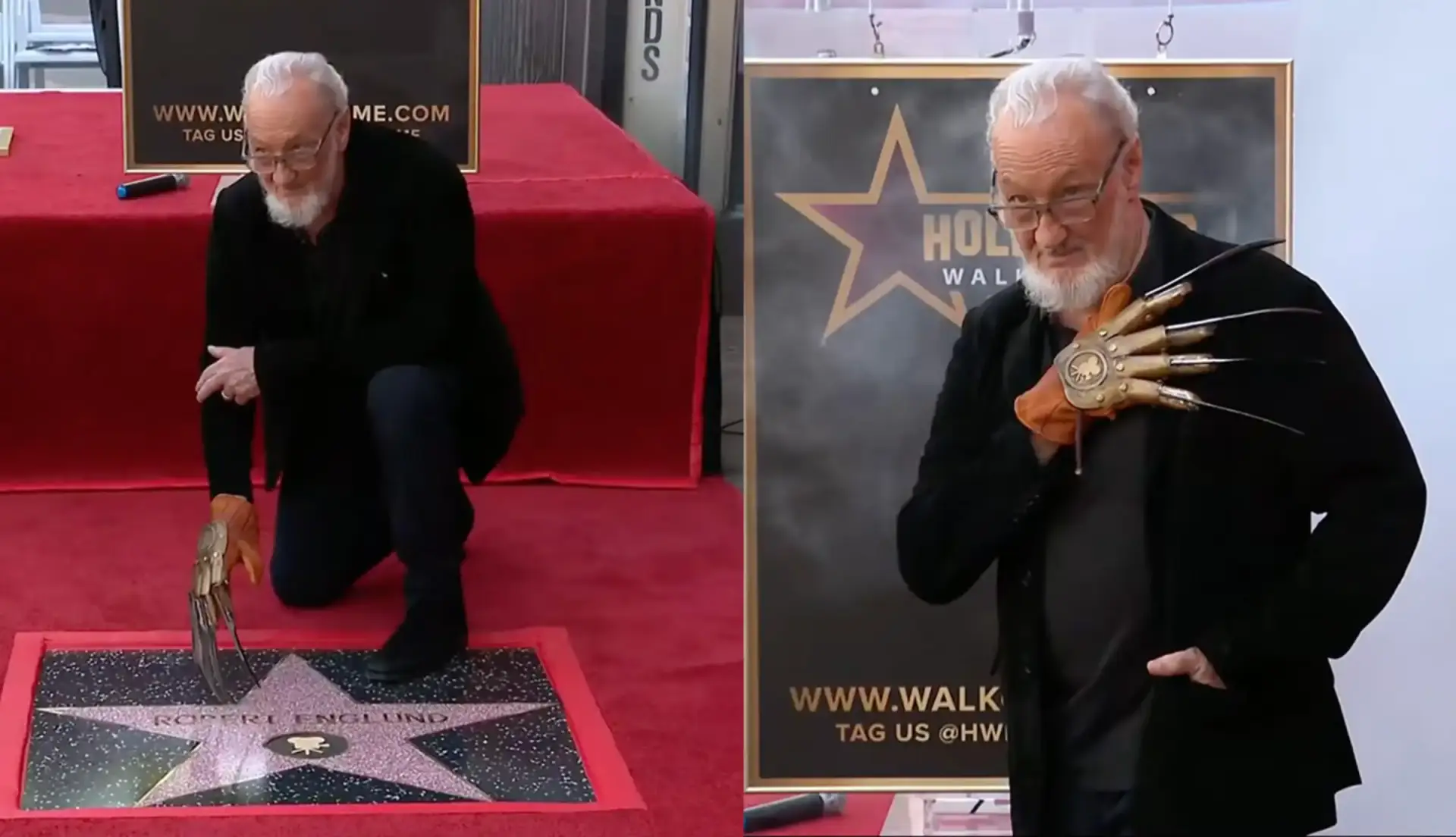 Robert Englund gets his star on the Hollywood Walk of Fame